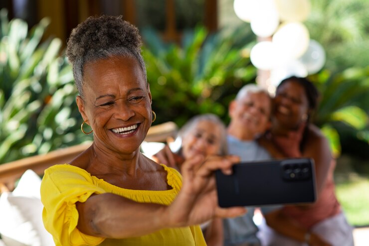 senior citizens at a group event